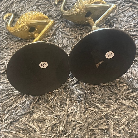 Set of 2 Gold Flamingo Figurines - Picture 8 of 8